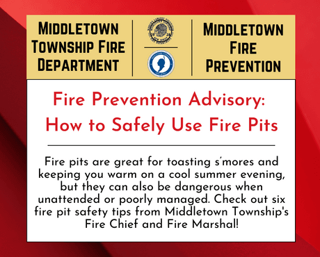 MTFD and Fire Prevention: Fire Pit Advisory