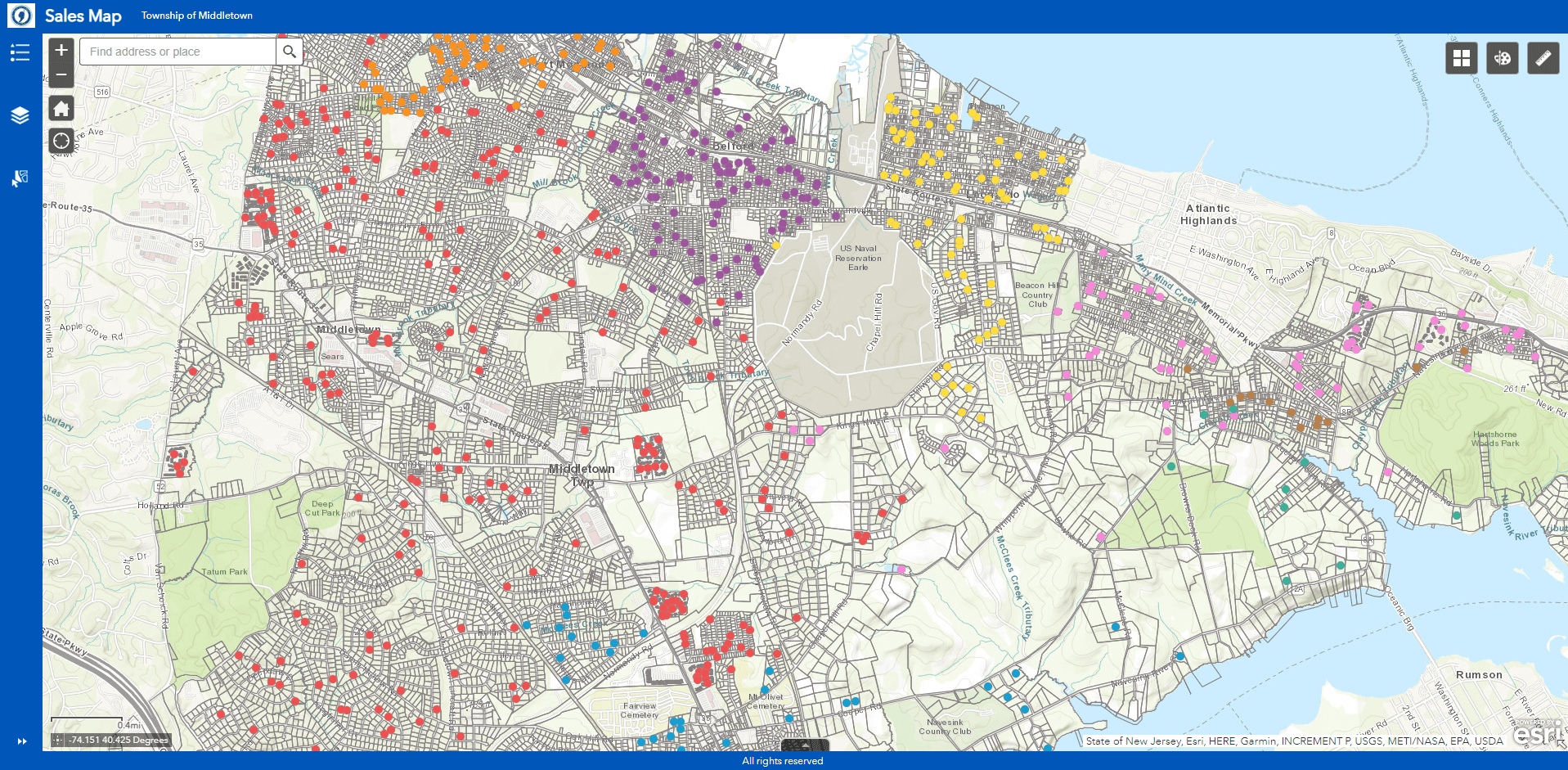 Map of 2023 Tax Sales