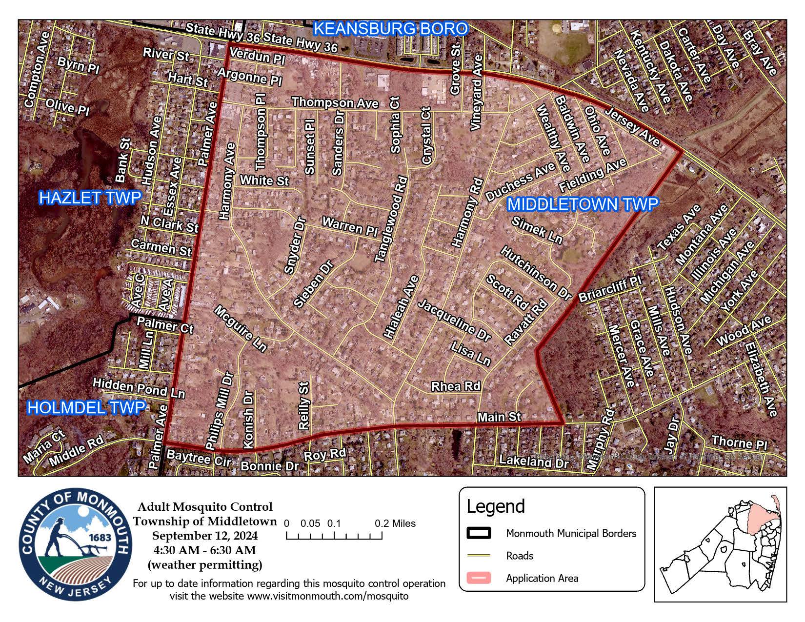 9-12-24 Mosquito Control Map Harmony Section of Twp.