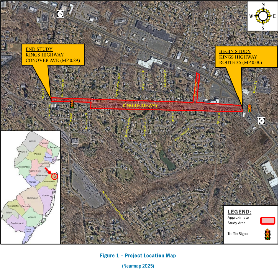Kings Highway Road Improvement Project Map