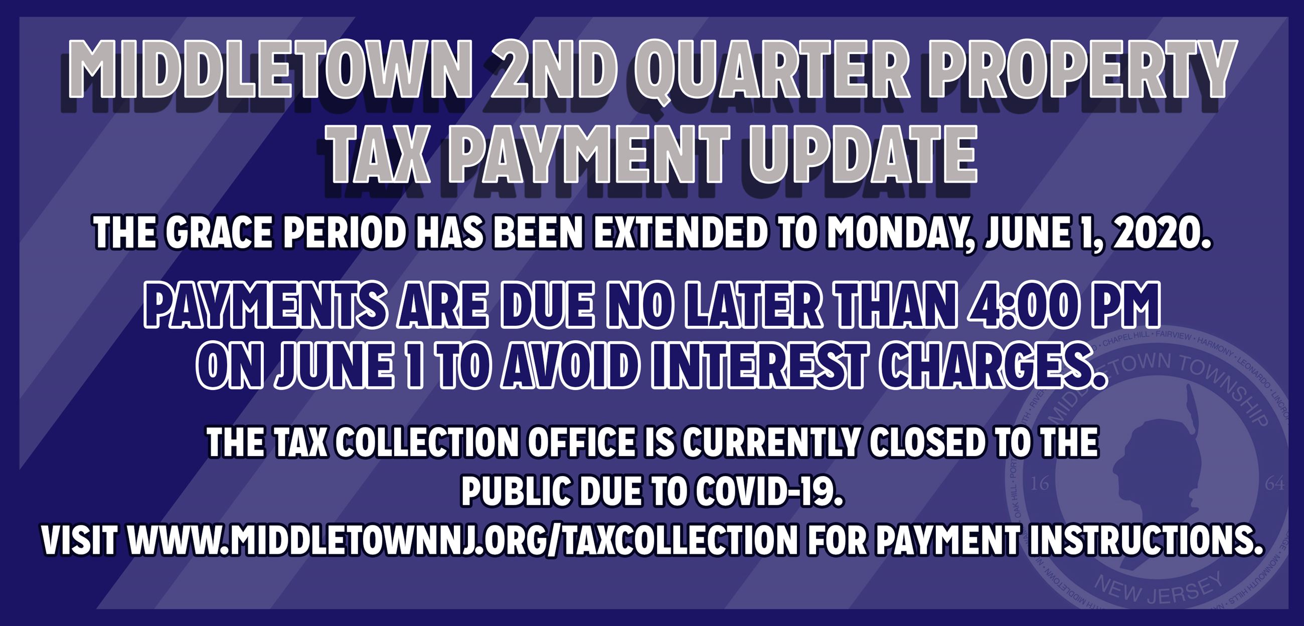 Second Quarter Tax Collection Update 5-5-20