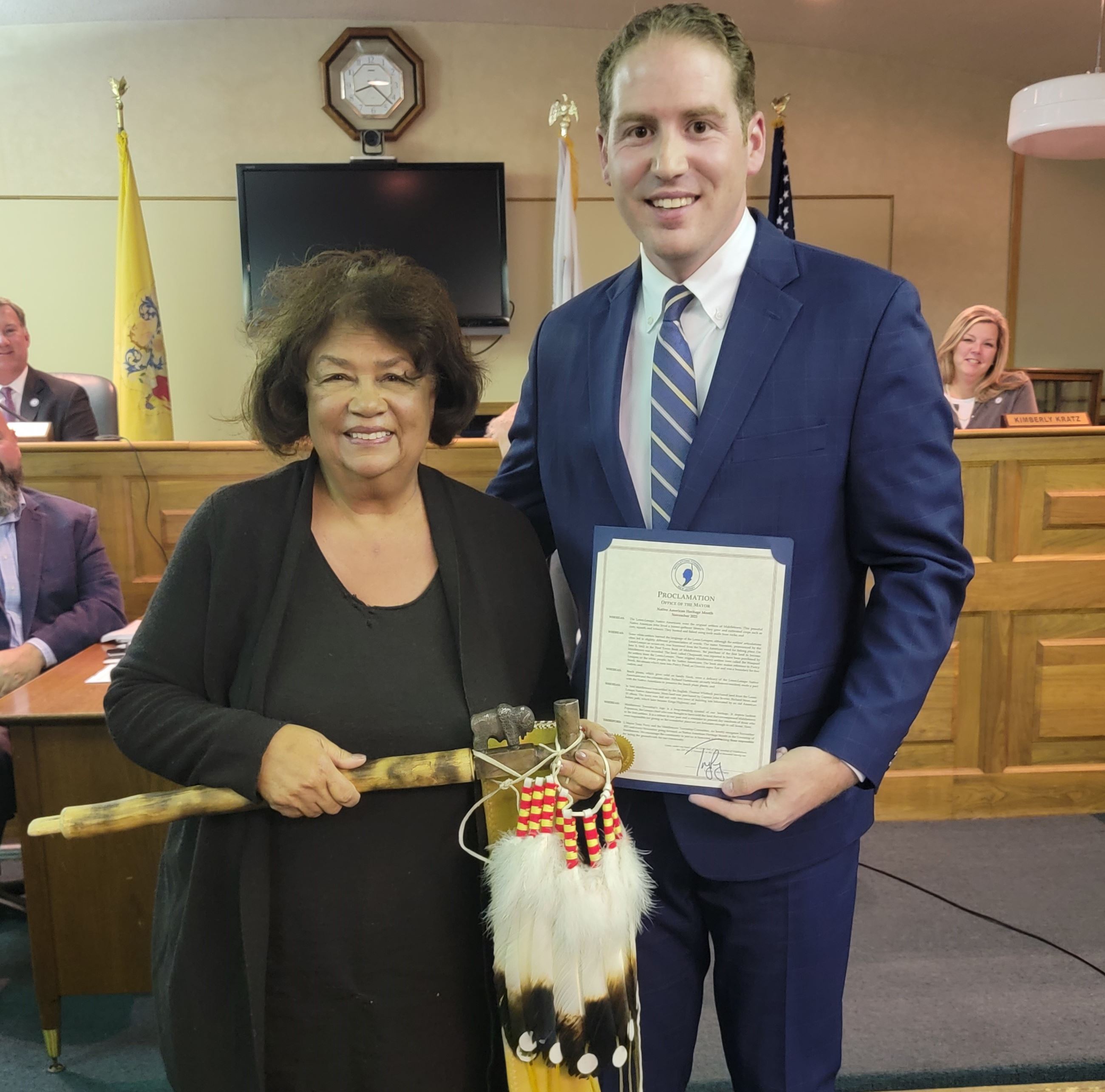 Mayor Tony Perry and Claire Garland 2021