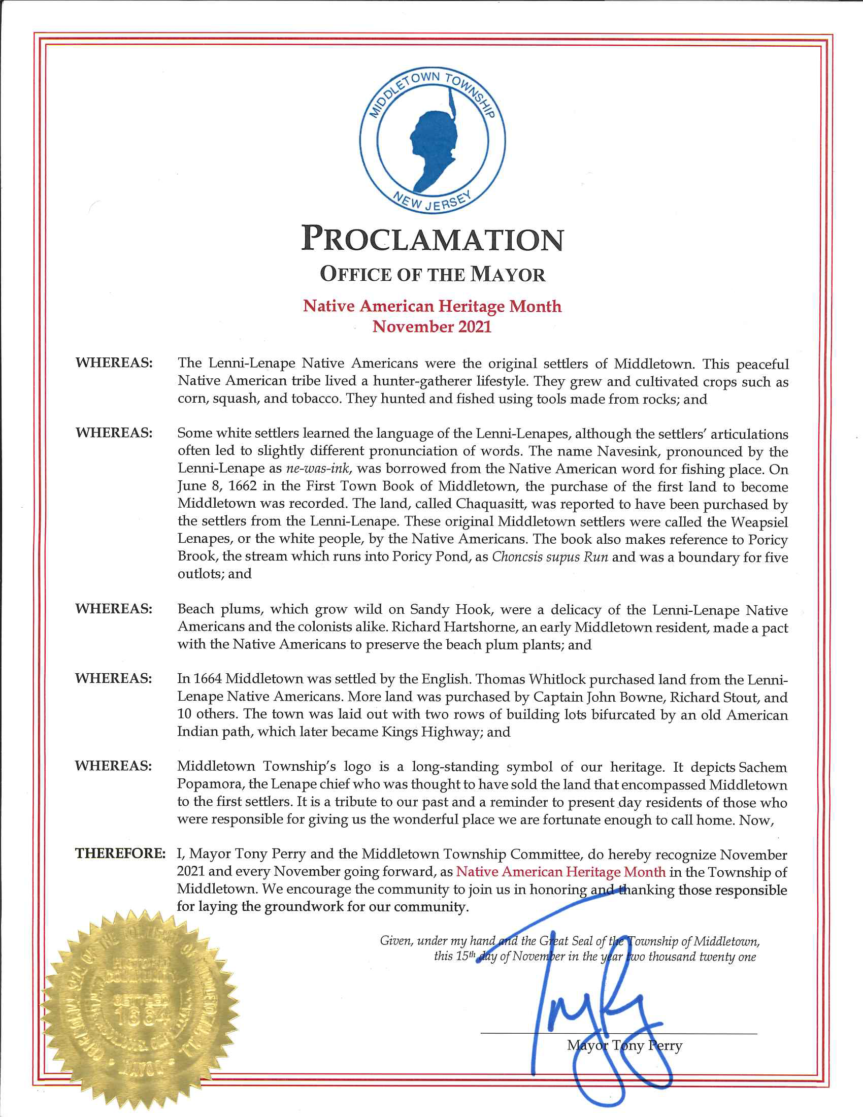 Native American Heritage Month 2021