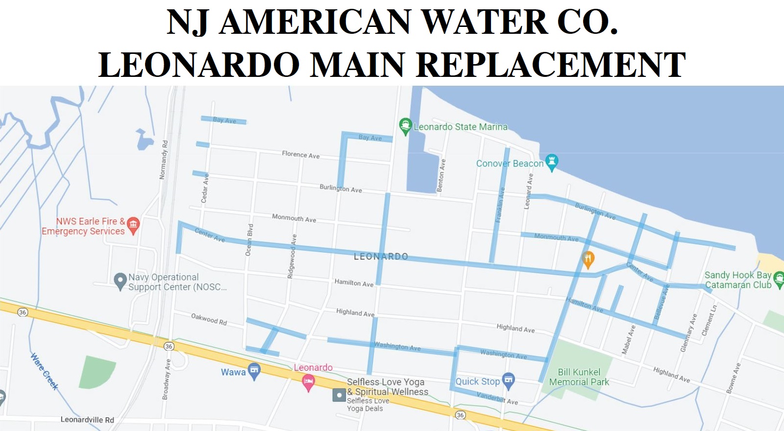 NJAW Leonardo Main Replacement Map Opens in new window